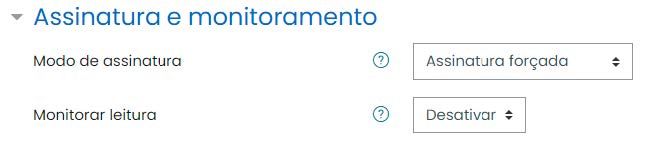 Tela inicial do Moodle