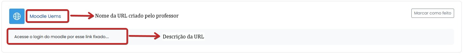 Tela inicial do Moodle